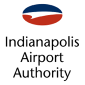 Red and blue Indianapolis Airport Authority logo