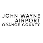 Orange County airport stacked typographic logo