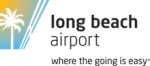 Long Beach Airport logo with airplane and gradient