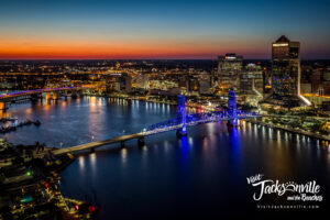 Downtown Jax SkylineSunset VJ Logo