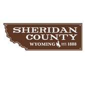Sheridan County brown vintage badge, Wyoming 1888