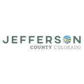Jefferson County Colorado wordmark with sun emblem