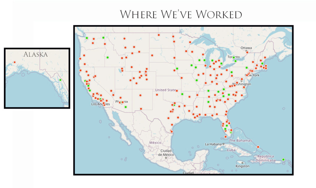 Map with Alaska 08.01.2025